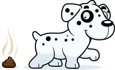 Cartoon Dalmatian Poop
