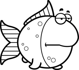 Bored Cartoon Goldfish