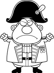 Angry Cartoon British Admiral