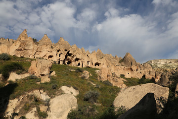 Rock Formations in Zelve Valley, Cappadocia