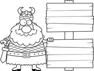 Cartoon Viking Sign