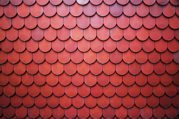 Roof tiles texture background.
