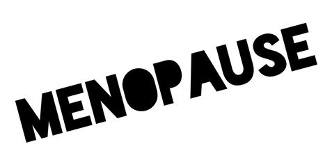 Menopause rubber stamp. Grunge design with dust scratches. Effects can be easily removed for a clean, crisp look. Color is easily changed.