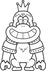 Cartoon Orangutan King