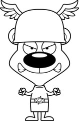 Cartoon Angry Hermes Bear