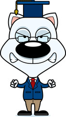 Cartoon Angry Teacher Kitten