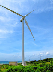 Windy energy in island, Vietnam.