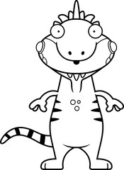 Surprised Cartoon Iguana