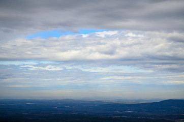 Fototapeta na wymiar View from scenic overlook in Talladega National Forest, Alabama, USA