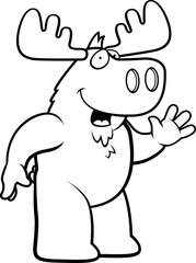 Moose Waving