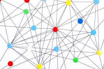 colorful network background