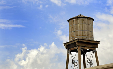 Newly Constructed Rooftop Water Tower