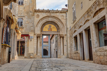 Obraz premium Entrance portal of the Euphrasian Basilica, Porec
