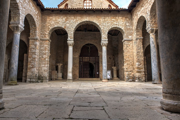 Fototapeta na wymiar Atrium of the Euphrasian Basilica, Porec
