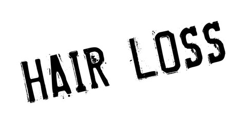 Hair Loss rubber stamp. Grunge design with dust scratches. Effects can be easily removed for a clean, crisp look. Color is easily changed.
