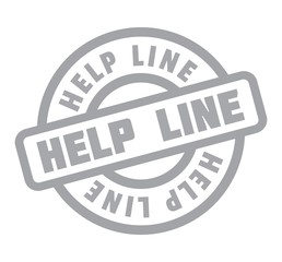 Help Line rubber stamp. Grunge design with dust scratches. Effects can be easily removed for a clean, crisp look. Color is easily changed.