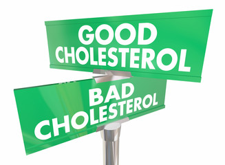 Good Vs Bad Cholesterol Signs Improve Health 3d Illustration