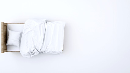 bed plan for artwork - 3D Rendering