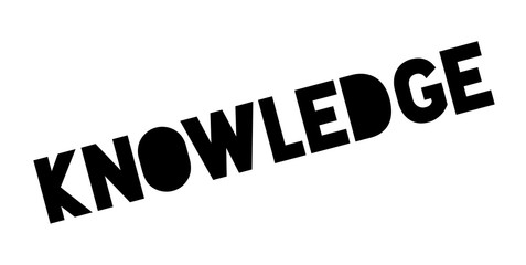 Knowledge rubber stamp. Grunge design with dust scratches. Effects can be easily removed for a clean, crisp look. Color is easily changed.