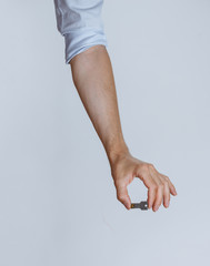 Hand mit USB Stick 