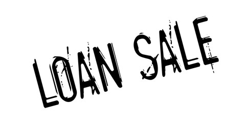 Loan Sale rubber stamp. Grunge design with dust scratches. Effects can be easily removed for a clean, crisp look. Color is easily changed.