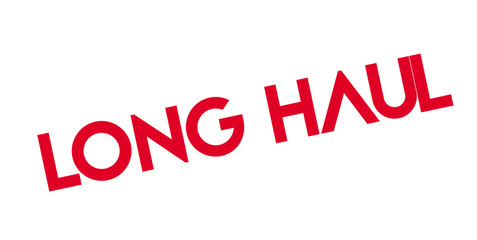 Long Haul rubber stamp. Grunge design with dust scratches. Effects can be easily removed for a clean, crisp look. Color is easily changed.