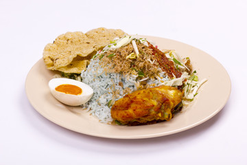 nasi kerabu malaysian food