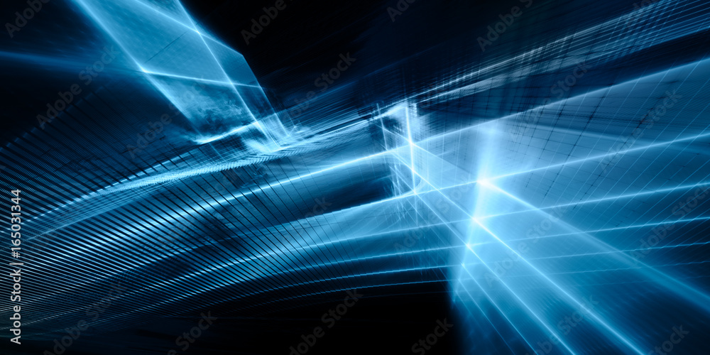 Poster abstract background element. fractal graphics series. three-dimensional composition of repeating gri