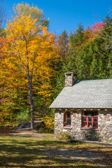 Fototapeta na wymiar Stone House North Groton New Hampshire