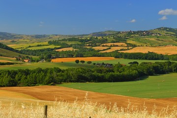 Countryside landscape around Pienza Tuscany in Italy, Europe
