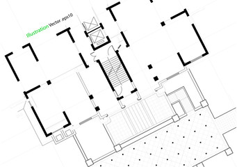 Architectural background, architectural plan, construction drawing