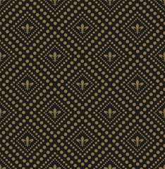 Fototapeta premium Rhombus seamless pattern geometric shapes