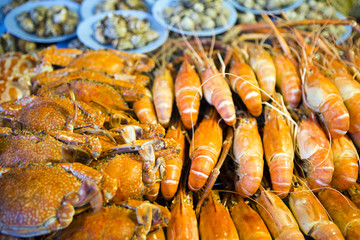 Thai Market Stall Seafood