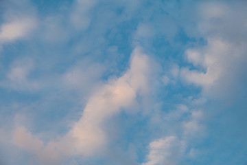Blue sky with cloud.