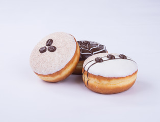donut or chocolate donut on a background.