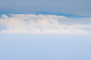 Obraz premium Blue sky with clouds for background texture