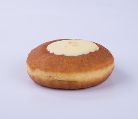 donut or cheese donut on a background.