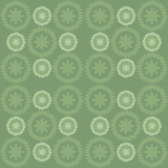 Green seamless vintage ornament