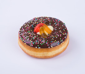 donut or halloween donut on the background.