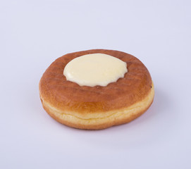 donut or cheese donut on a background.