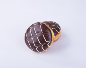 donut or chocolate donut on a background.