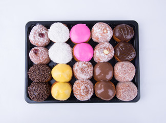 donut or tasty donut on a background.