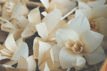 Thai Artificial Funeral Daffodil Flower or Dok mai chan