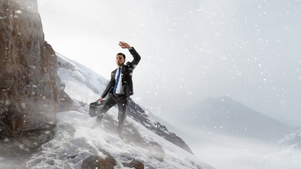 Nothing gonna stop him. Mixed media