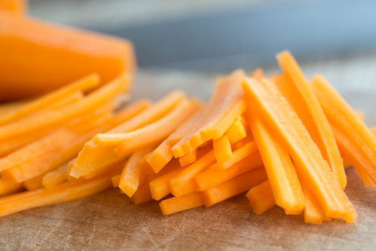 Chopped Carrot Selective Focus