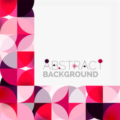 Modern geometrical abstract background circles