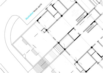 Architectural background, architectural plan, construction drawing landscape