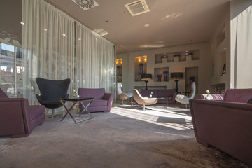 Modern luxury hotel lounge