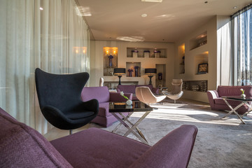Modern luxury hotel lounge