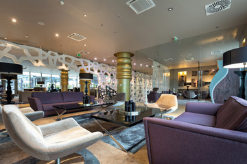 Modern luxury hotel lounge